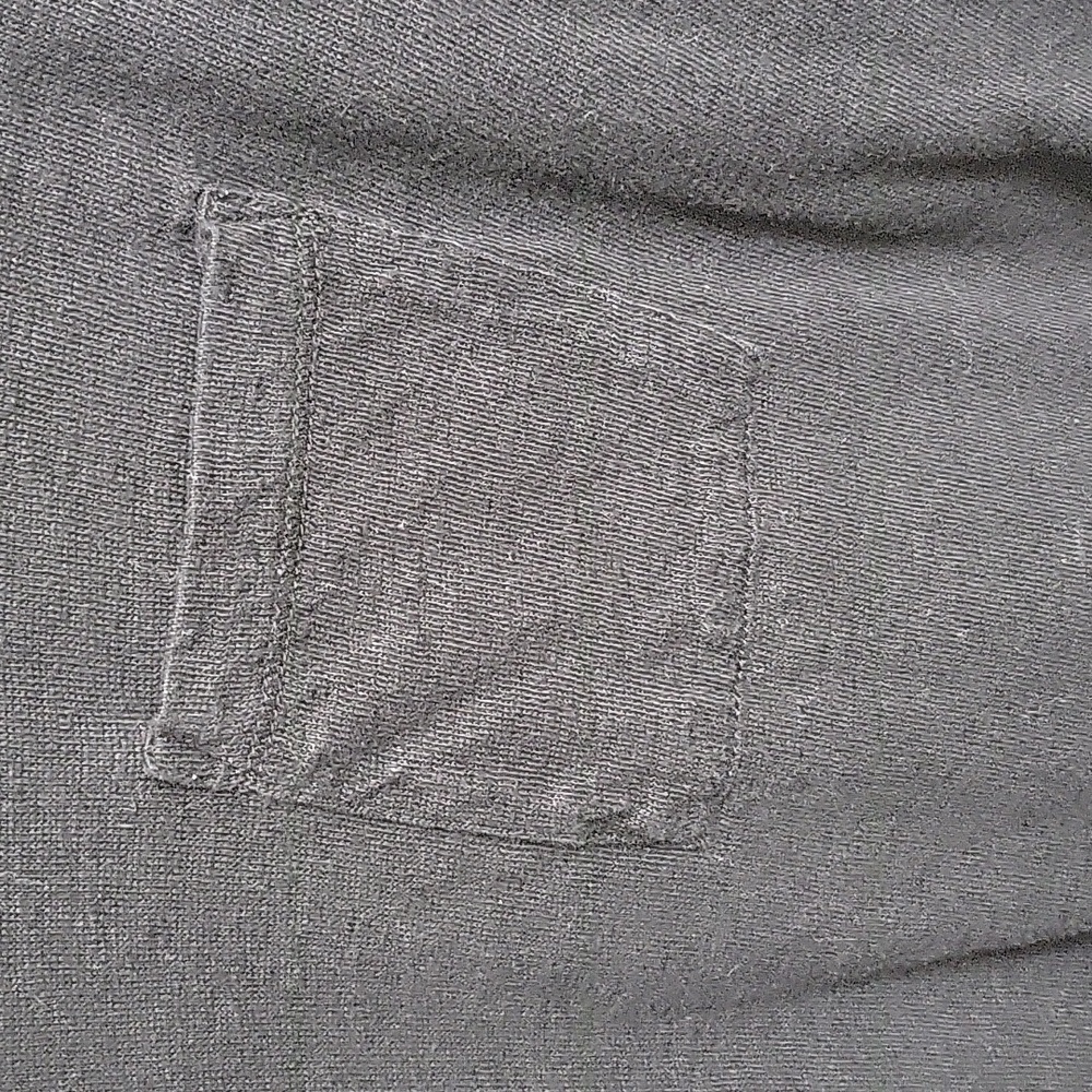 Vince Black Basic Long Sleeve Pocket Tee - image 3